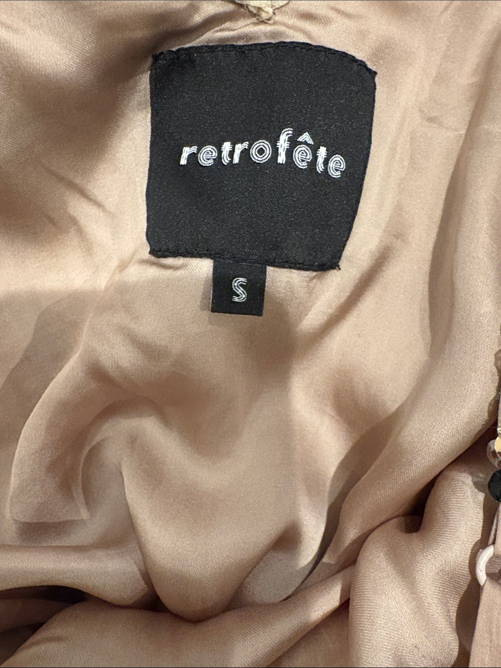 Retrofete - Sequin Leopard Print Slip Dress with Waist Tie - Picture 3 of 4